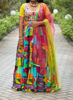 Picture of Neerus Multi Crepe Fabric Ghagra Set With Dupatta