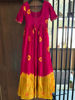 Picture of Pink and yellow long dress