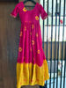 Picture of Pink and yellow long dress