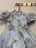 Picture of Smriti Agarwal's Designer Sky Blue Party Frock For 1-2Y