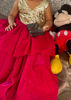 Picture of Pink velvet dress For 2-4Y