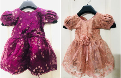 Picture of Party wear blink frocks combo For 1-2Y