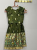 Picture of Elegant Green Lehenga with Appliqué Border For 1.5Y