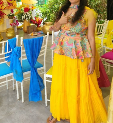 Picture of Three piece haldi outfit