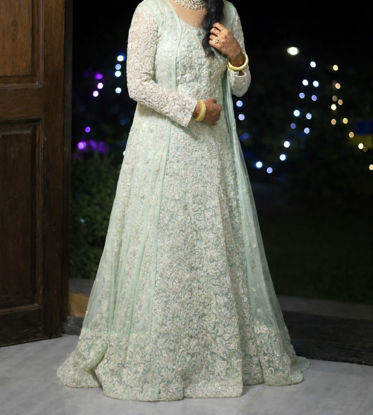 Picture of Mint green bridal gown