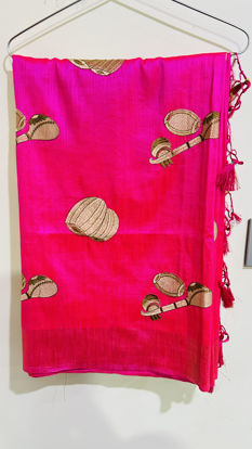 Picture of Mugdha studios Raw silk saree with unstitched Blouse