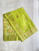 Picture of Banaras soft silk green colour saree with attached blouse