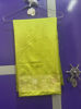 Picture of Banaras soft silk green colour saree with attached blouse