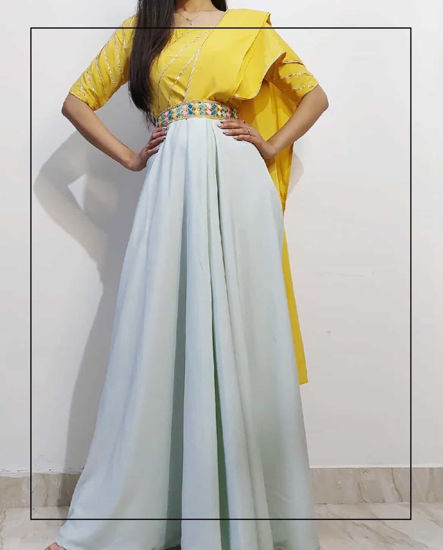 Picture of Gotapatti drape style frock