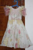 Picture of White party wear gown with floral embroidery For 1-2Y