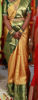 Picture of Beautiful Chrome yellow Kancheevaram saree