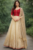 Picture of Cream Anarkali dress