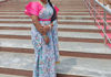 Picture of Combo of Floral Saree and Rainbow saree