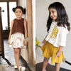 Picture of Yellow and maroon skorts combo 5-7y