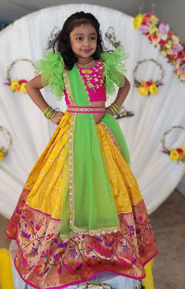 Picture of Designer yahvi paithani lehenga 5-7y