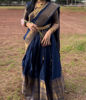 Picture of Navy blue half saree