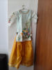 Picture of Organza kurta with yellow lehnga  For 4-6Y