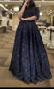 Picture of Dark Blue Sequin Long Frock