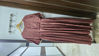 Picture of Elegant Rust Silk Dress with Printed Dupatta
