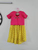 Picture of Vibrant Pink & Yellow Traditional Festive Lehenga Set For 4-6Y