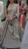Picture of Elegant Sage Green Lehenga with Silver Embroidery