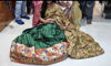 Picture of Pattu langa with kalamkari voni