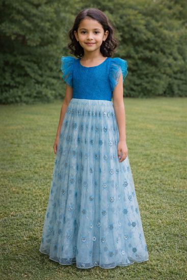 Picture of Party wear frock for 10-11Y