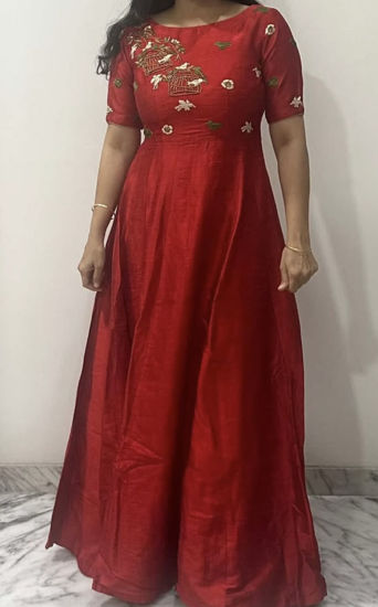 Picture of Red long frock