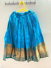 Picture of Blue pattu lehanga with maggam work blouse For 6-8Y