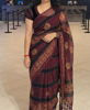 Picture of Fancy chiffon saree with velvet designer blouse