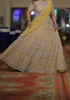 Picture of Aanchal lime yellow heavy work lehenga