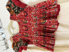 Picture of White and red chikankari work lehenga with patola blouse For 6-9Y