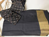 Picture of Pure Kanjeevaram silk black saree