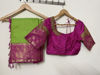 Picture of Pure Kanjeevaram silk saree with maggam work blouse