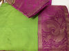 Picture of Pure Kanjeevaram silk saree with maggam work blouse