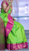 Picture of Pure Kanjeevaram silk saree with maggam work blouse
