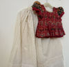 Picture of White and red chikankari work lehenga with patola blouse For 6-9Y