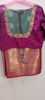 Picture of Gently used semi pattu saree with maggam work blouse