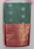 Picture of Gently used semi pattu saree with maggam work blouse