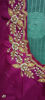 Picture of Gently used semi pattu saree with maggam work blouse