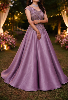 Picture of Taraang onion pink cocktail frock