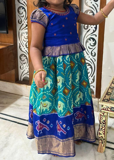 Picture of Pochampally Ikkat Lehnaga For 2-4Y