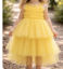 Picture of Beautiful yellow 3 layered long frock for 2-4Y