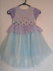 Picture of Lavender and blue high low peplum dress For 4-6Y