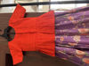 Picture of Beautiful raw silk lavender floral lehenga with orange handwork blouse For 6-7Y