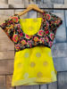 Picture of Yellow chiffon saree