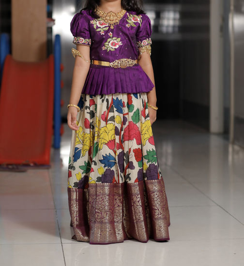 Picture of Sweet pockets boutique Kalamkari lehanga For 5-7Y