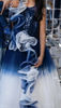 Picture of Designer blue one hand frock For 8Y