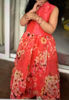 Picture of Floral organza lehenga with silk gold butti blouse For 4-6Y