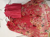 Picture of Floral organza lehenga with silk gold butti blouse For 4-6Y